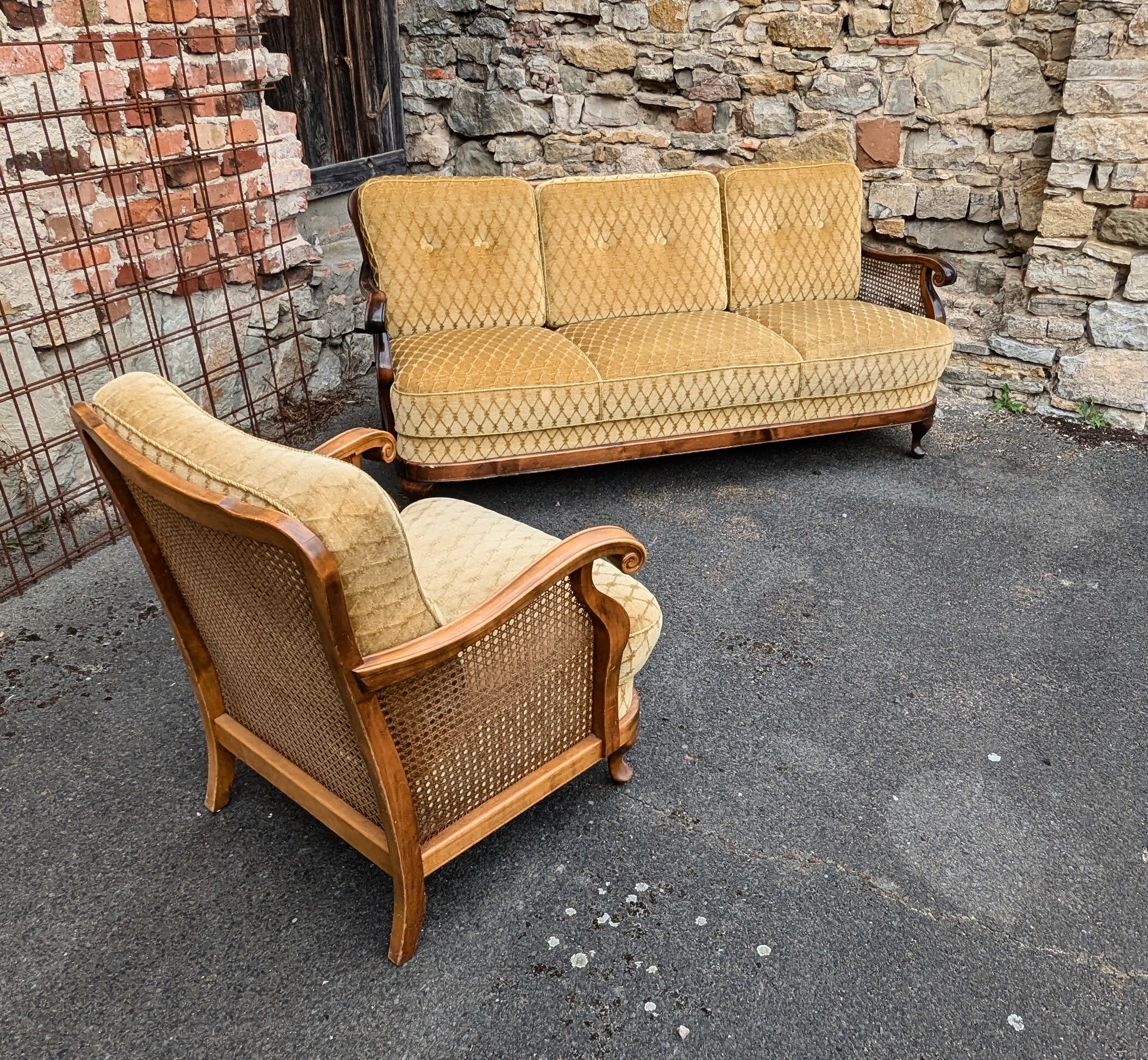 Retro Lounge-Set 2 teilig